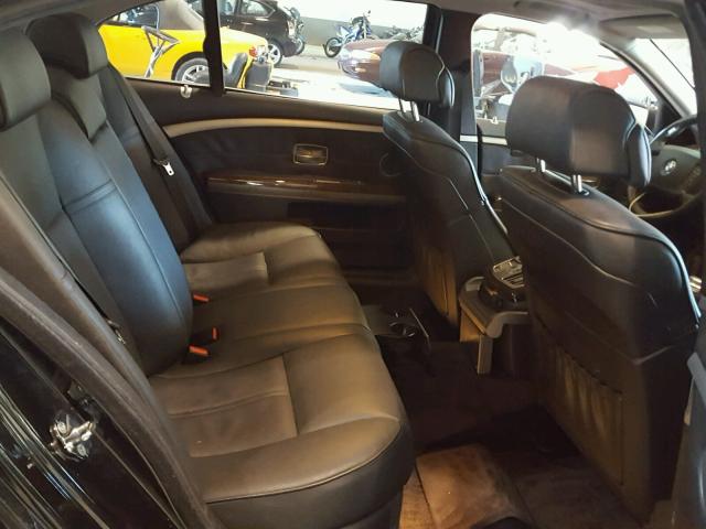 WBAHN83517DT72554 - 2007 BMW 750 BLACK photo 6