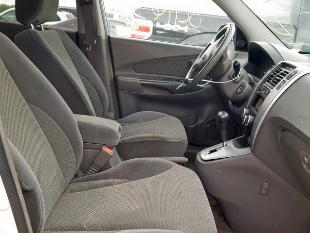 KM8JN12D07U607316 - 2007 HYUNDAI TUCSON SE WHITE photo 5