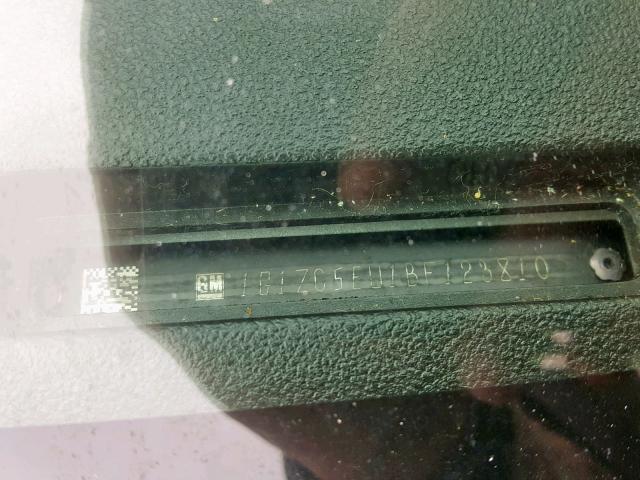 1G1ZC5EU1BF123810 - 2011 CHEVROLET MALIBU 1LT 银色 照片 10