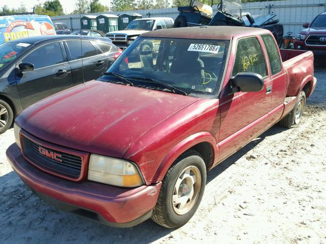 1GTCS1940Y8117545 - 2000 GMC SONOMA BURGUNDY photo 2