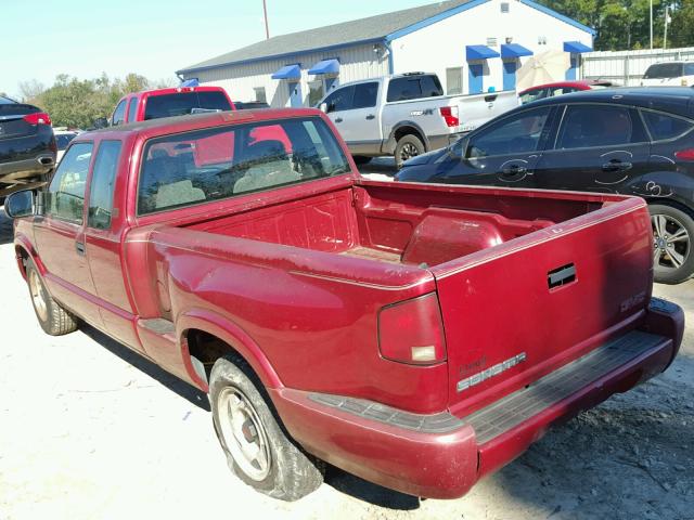 1GTCS1940Y8117545 - 2000 GMC SONOMA BURGUNDY photo 3