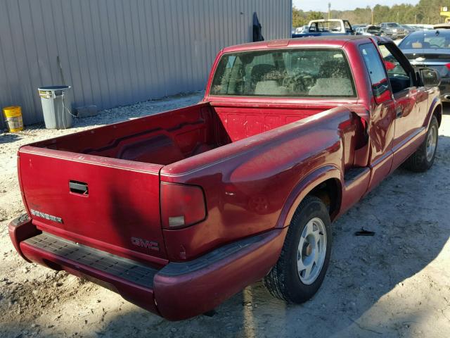 1GTCS1940Y8117545 - 2000 GMC SONOMA BURGUNDY photo 4