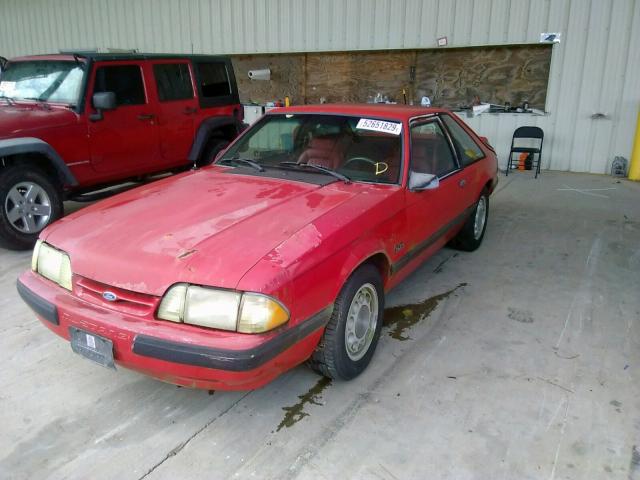 1FACP41E5LF217724 - 1990 FORD MUSTANG LX RED photo 2