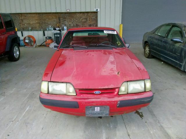 1FACP41E5LF217724 - 1990 FORD MUSTANG LX RED photo 9