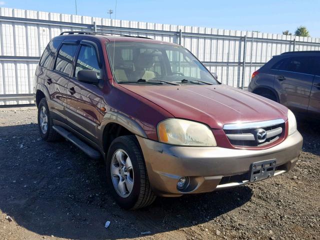 4F2YZ94164KM29881 - 2004 MAZDA TRIBUTE LX BURGUNDY photo 1