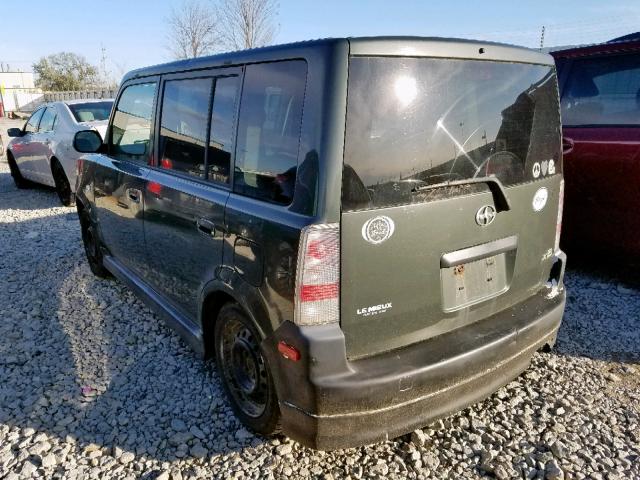 JTLKT324650181084 - 2005 TOYOTA SCION XB მწვანე ფოტო 3