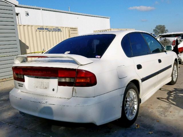 4S3BE6568Y7210181 - 2000 SUBARU LEGACY GT WHITE photo 4