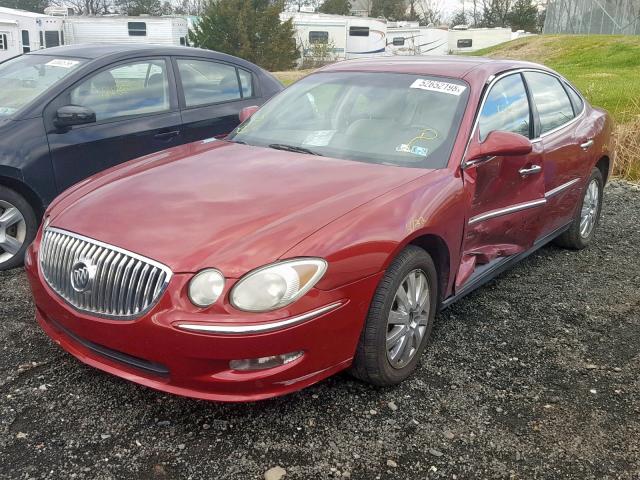 2G4WC582791225212 - 2009 BUICK LACROSSE C RED photo 2