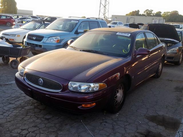 1G4HP54K844107010 - 2004 BUICK LESABRE CU BURGUNDY photo 2