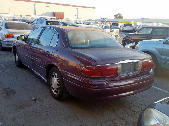 1G4HP54K844107010 - 2004 BUICK LESABRE CU BURGUNDY photo 3