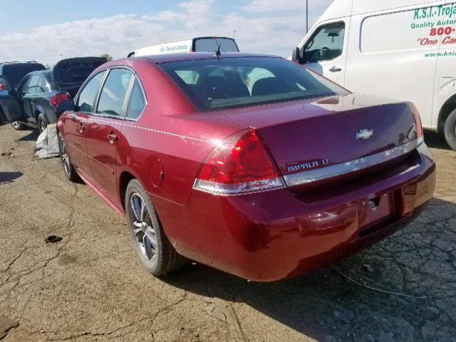 2G1WB5EK9B1136672 - 2011 CHEVROLET IMPALA LT BURGUNDY photo 3