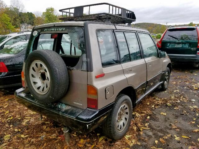 2S3TD03VXS6415489 - 1995 SUZUKI SIDEKICK J BROWN photo 4