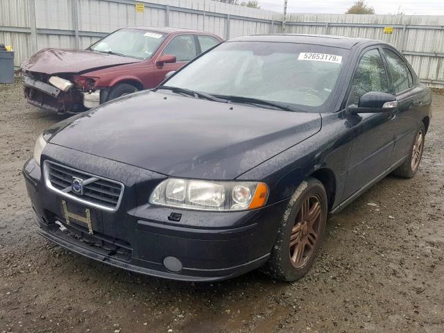 YV1RS592272612602 - 2007 VOLVO S60 2.5T BLACK photo 2