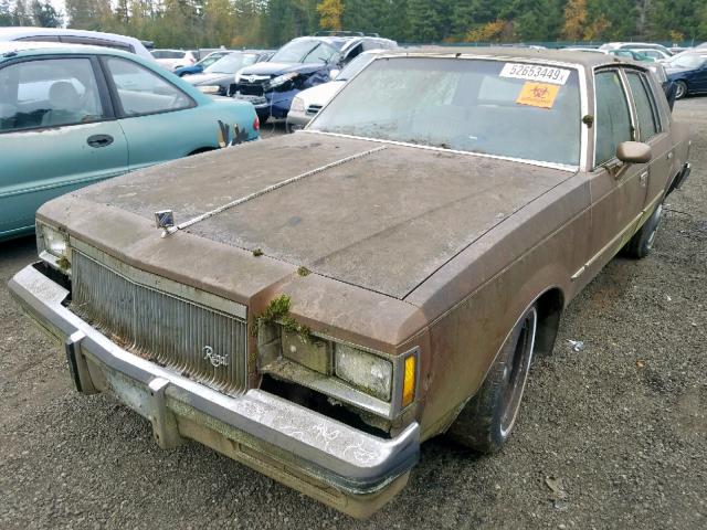 1G4AJ69A3CH141503 - 1982 BUICK REGAL BROWN photo 2