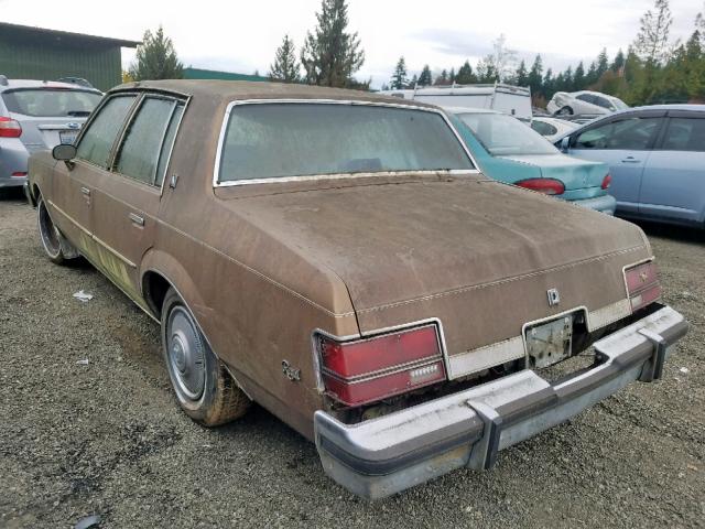 1G4AJ69A3CH141503 - 1982 BUICK REGAL BROWN photo 3