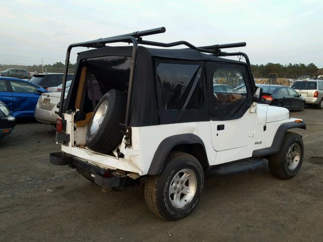 1J4FY19P5SP207352 - 1995 JEEP WRANGLER / WHITE photo 4