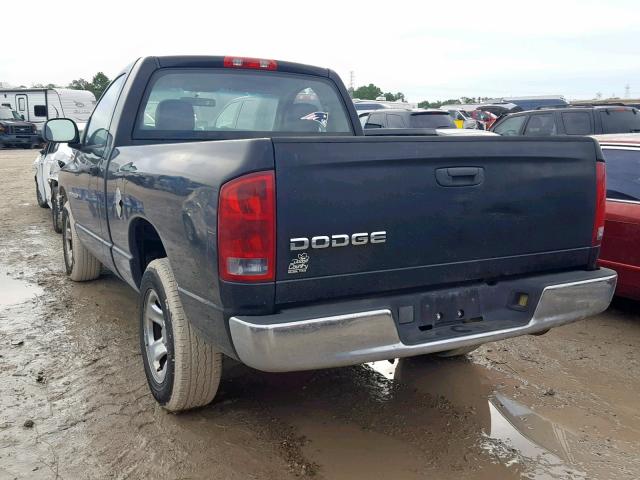 1D7HA16K14J290785 - 2004 DODGE RAM 1500 S BLACK photo 3