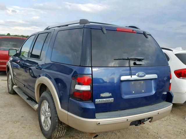 1FMEU64E96UA39458 - 2006 FORD EXPLORER E BLUE photo 3