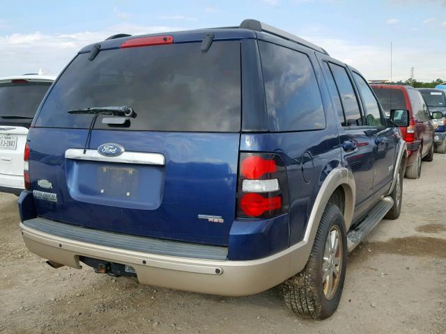 1FMEU64E96UA39458 - 2006 FORD EXPLORER E BLUE photo 4