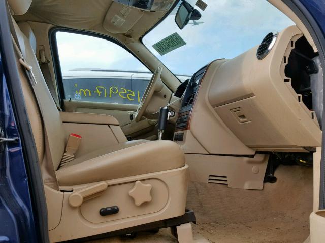 1FMEU64E96UA39458 - 2006 FORD EXPLORER E BLUE photo 5