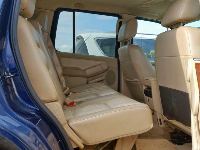 1FMEU64E96UA39458 - 2006 FORD EXPLORER E BLUE photo 6