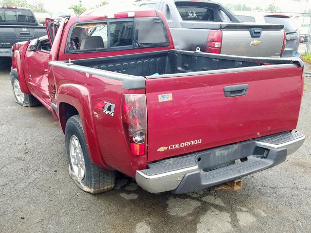 1GCDT196068210078 - 2006 CHEVROLET COLORADO RED photo 3