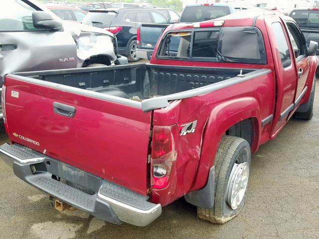 1GCDT196068210078 - 2006 CHEVROLET COLORADO RED photo 4