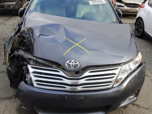 4T3ZE11A99U018382 - 2009 TOYOTA VENZA BASE GRAY photo 7