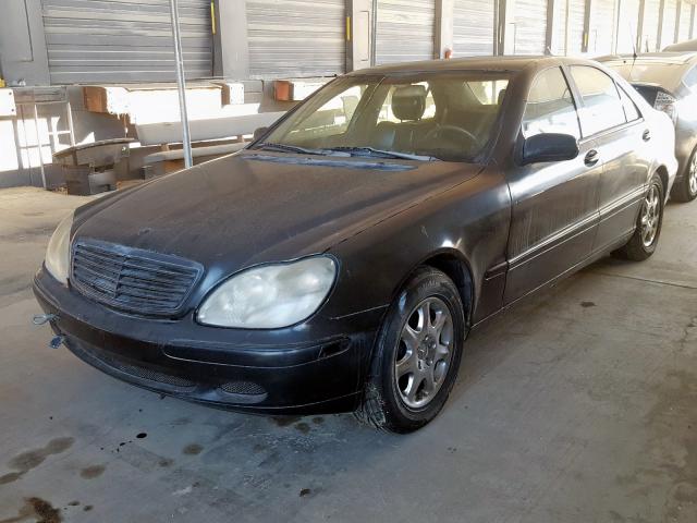 WDBNG75J2YA056683 - 2000 MERCEDES-BENZ S 500 BLACK photo 2