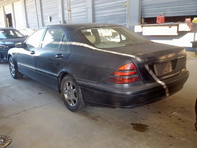 WDBNG75J2YA056683 - 2000 MERCEDES-BENZ S 500 BLACK photo 3