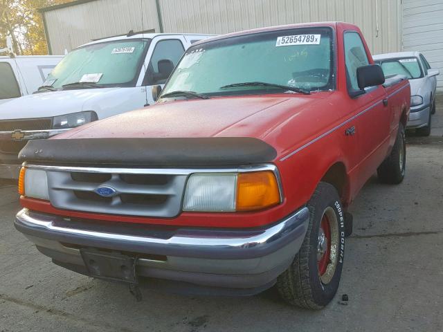 1FTCR10A7VPB28848 - 1997 FORD RANGER RED photo 2