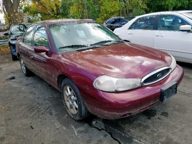 1FAFP66L3YK100321 - 2000 FORD CONTOUR SE MAROON photo 1