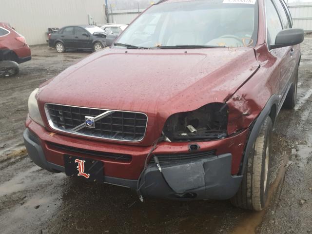 YV4CM592861226192 - 2006 VOLVO XC90 BURGUNDY photo 9