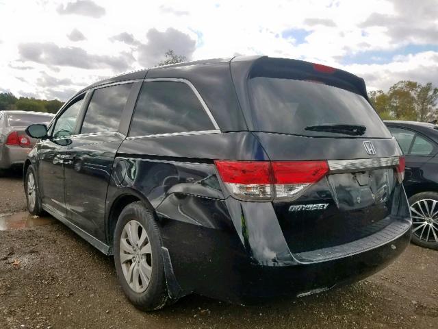 5FNRL5H6XEB101480 - 2014 HONDA ODYSSEY EX BLACK photo 3