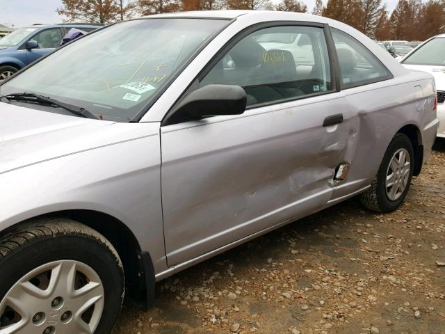 1HGEM22395L080029 - 2005 HONDA CIVIC DX V SILVER photo 9