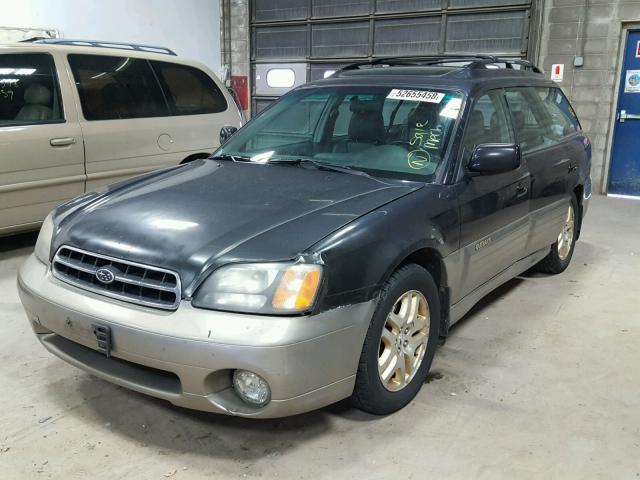 4S3BH6867Y6612329 - 2000 SUBARU LEGACY OUT TWO TONE photo 2