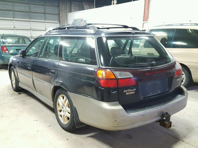 4S3BH6867Y6612329 - 2000 SUBARU LEGACY OUT TWO TONE photo 3