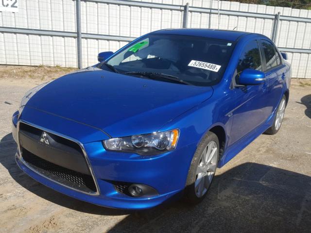 JA32U8FW0FU016450 - 2015 MITSUBISHI LANCER GT BLUE photo 2