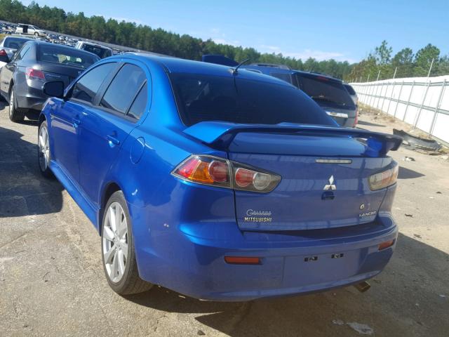 JA32U8FW0FU016450 - 2015 MITSUBISHI LANCER GT BLUE photo 3