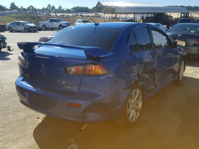 JA32U8FW0FU016450 - 2015 MITSUBISHI LANCER GT BLUE photo 4