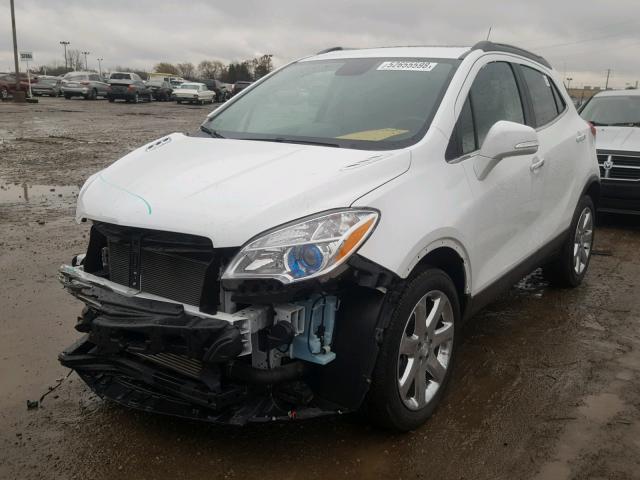 KL4CJCSB0GB583351 - 2016 BUICK ENCORE WHITE photo 2