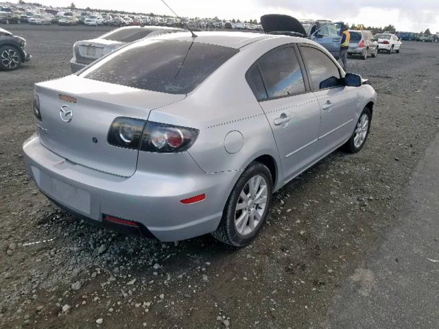 JM1BK12F781821175 - 2008 MAZDA 3 I SILVER photo 4