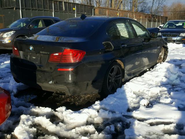 WBAKN9C59ED681195 - 2014 BMW 550 I BLACK photo 4