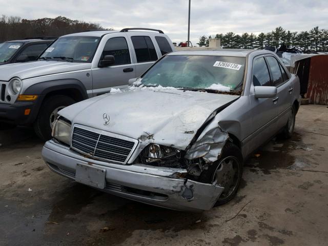 WDBHA28E5VA504541 - 1997 MERCEDES-BENZ C 280 SILVER photo 2