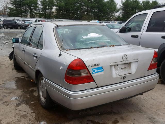 WDBHA28E5VA504541 - 1997 MERCEDES-BENZ C 280 SILVER photo 3