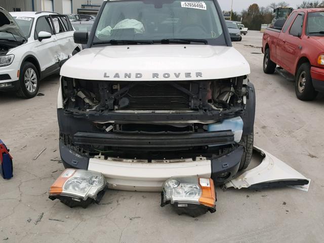 SALAG25498A467066 - 2008 LAND ROVER LR3 HSE WHITE photo 9