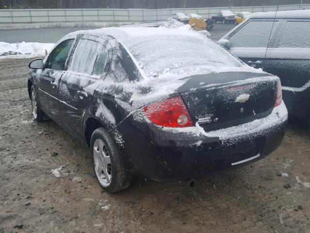 1G1AL55F377359780 - 2007 CHEVROLET COBALT LT BLACK photo 3