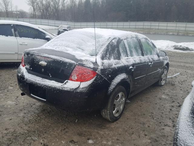 1G1AL55F377359780 - 2007 CHEVROLET COBALT LT BLACK photo 4