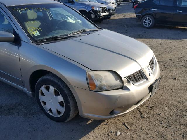 4A3AB36S65E038669 - 2005 MITSUBISHI GALANT LS GRAY photo 9