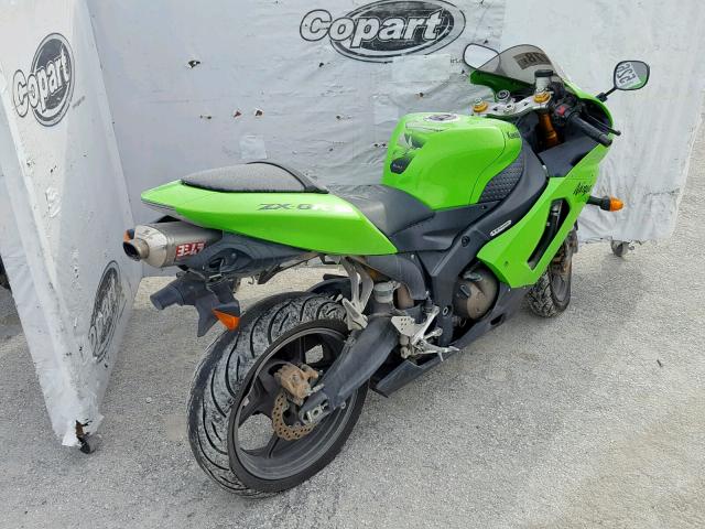 JKBZXJC116A033997 - 2006 KAWASAKI ZX636 C1 GREEN photo 4